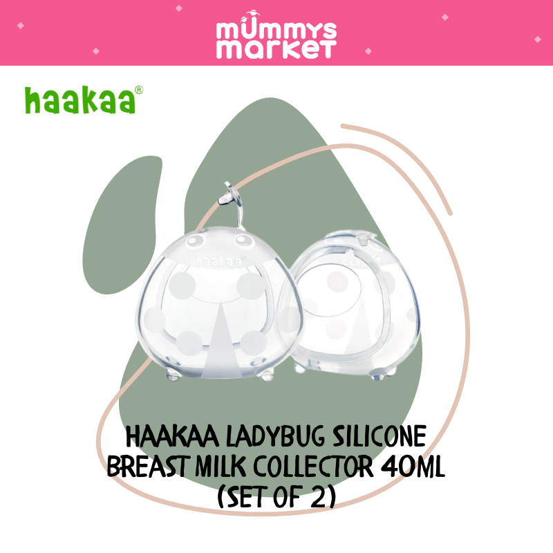 Haakaa Ladybug Silicone Breast Milk Collector 40ml (Set of 2)